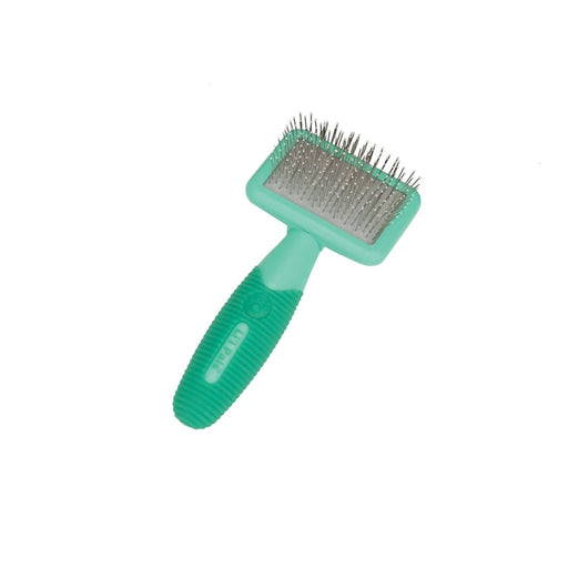 Lil Pals Slicker Dog Brush with Coated Tips Blue, Green 1ea/One Size - Petsplace.store