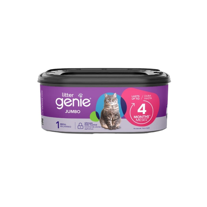 Litter Genie Plus Cat Litter Pail Disposal System Refill 1ea/Jumbo, 1 pk - Petsplace.store