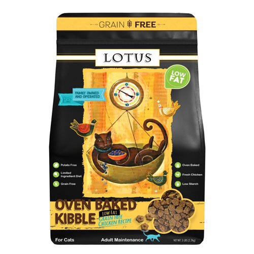 Lotus Cat Grain Free Low Fat Chicken 5Lb - Petsplace.store