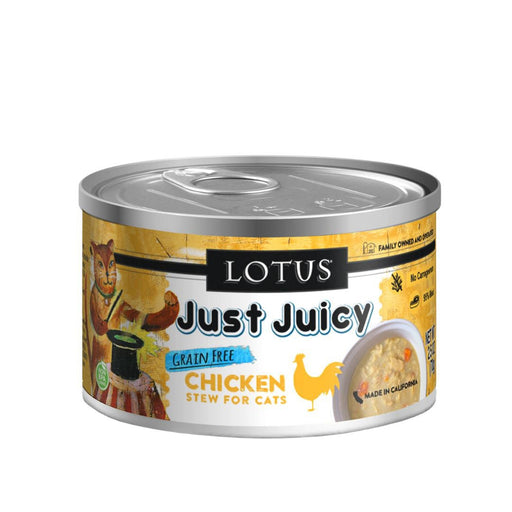 Lotus Cat Just Juicy Chicken Stew 2.5oz. (Case of 24) - Petsplace.store