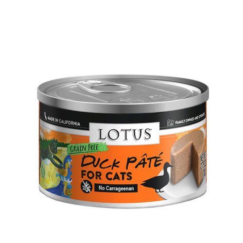 Lotus Cat Pate Grain Free Duck 2.75oz. (Case of 24) - Petsplace.store