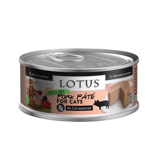 Lotus Cat Pate Grain Free Pork 5.3oz. (Case of 24) - Petsplace.store