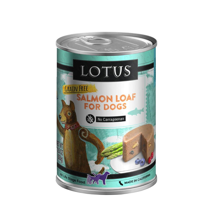 Lotus Dog Grain Free Loaf Salmon 12.5oz. (Case of 12) - Petsplace.store