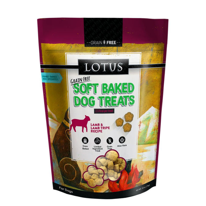 Lotus Dog Soft Baked Grain Free Lamb Tripe 10oz. - Petsplace.store