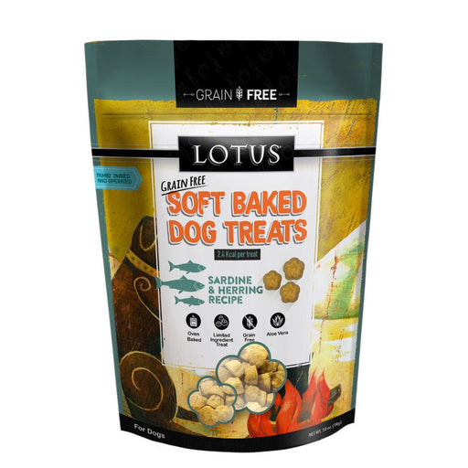 Lotus Dog Soft Baked Grain Free Sardine & Herring 10oz. - Petsplace.store