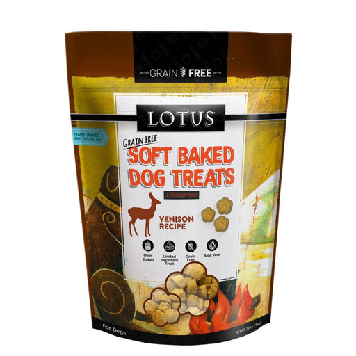 Lotus Dog Soft Baked Grain Free Venison 10oz. - Petsplace.store