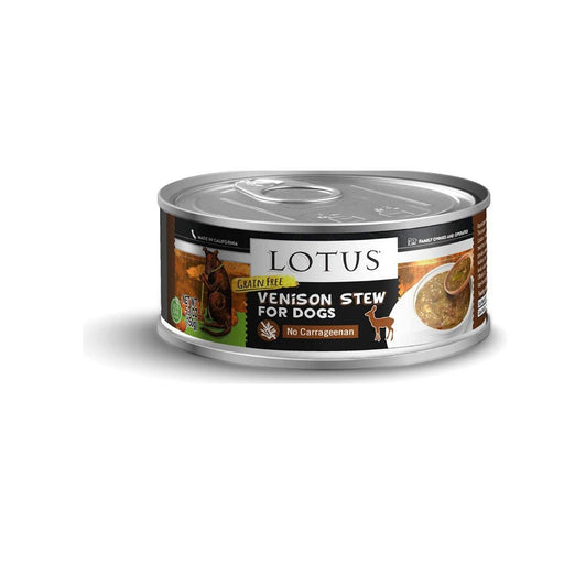 Lotus Dog Stew Grain Free Venison 5.3oz.(Case of 24) - Petsplace.store