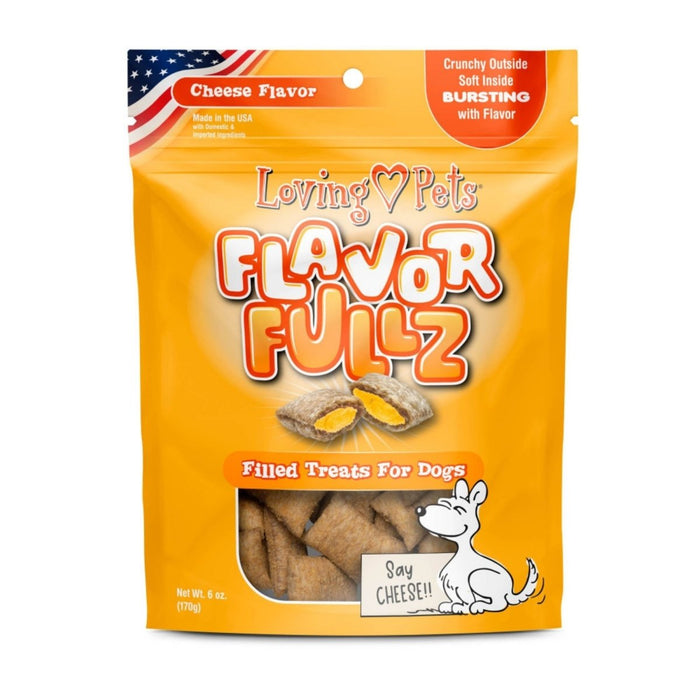 Loving Pets Flavorfullz Filled Dog Treats Cheese, 1ea/6 oz - Petsplace.store