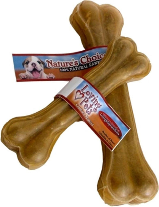 Loving Pets Pressed Rawhide Bone Dog Treat 1ea/10 in - Petsplace.store