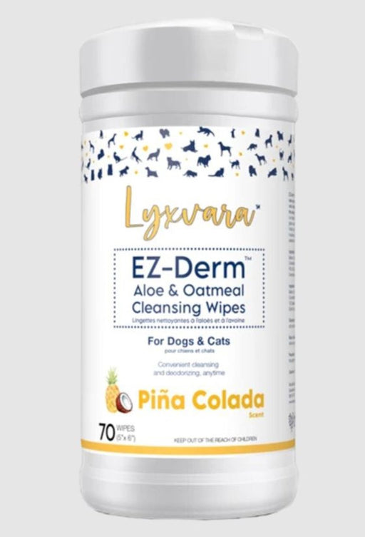 Lyxvara Dog easy Derm Wipes Pina Colada 70Ct - Petsplace.store