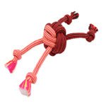 Mammoth Pet Products EXTRA Flossy Chew Monkey Fist Dog Toy Red/Black/Pink/Orange 1ea/MD, 14 in - Petsplace.store