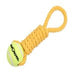 Mammoth Pet Products Twister Pull Tug w/Ball Dog Toy Yellow 1ea/MD, 12 in - Petsplace.store