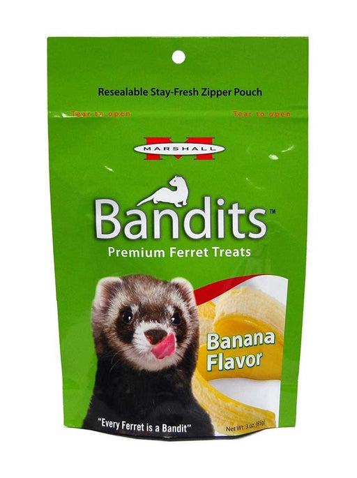 Marshall Pet Products Bandits Ferret Treat Banana 1ea/3 oz - Petsplace.store