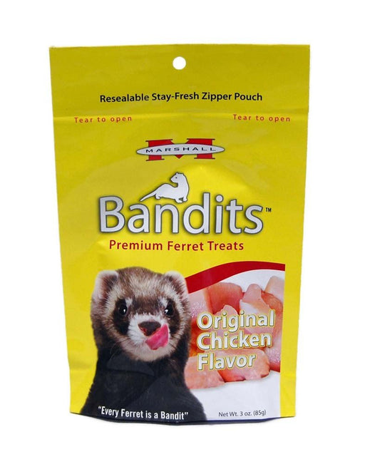 Marshall Pet Products Bandits Ferret Treat Original Chicken 1ea/3 oz - Petsplace.store