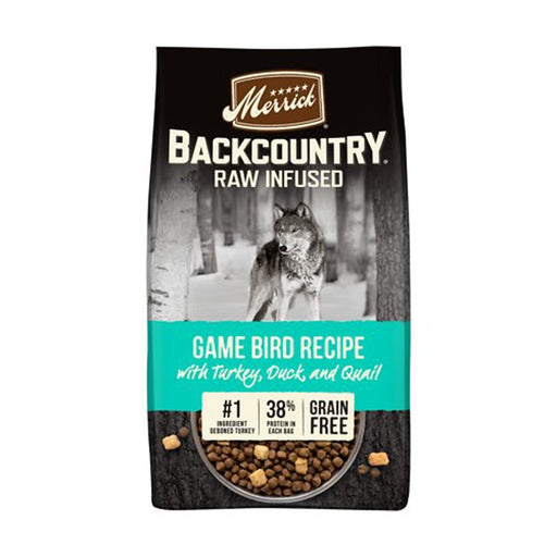 Merrick Dog Backcountry Grain Free Gamebird 4Lb - Petsplace.store