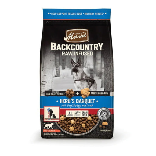 Merrick Dog Backcountry Grain Free Hero Banquet 4Lb - Petsplace.store