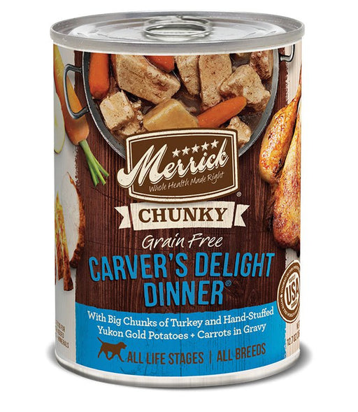 Merrick Dog Chunky Carvers Delite 12.7oz. (Case of 12) - Petsplace.store