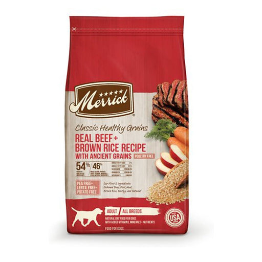 Merrick Dog Classic Beef And Brown Rice 25Lb - Petsplace.store