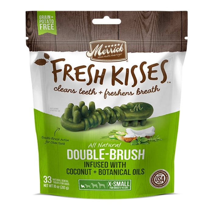 Merrick Fresh Kisses Coconut Oil For Extra Small Dogs (7 - 17 Lbs) 12oz. - Petsplace.store