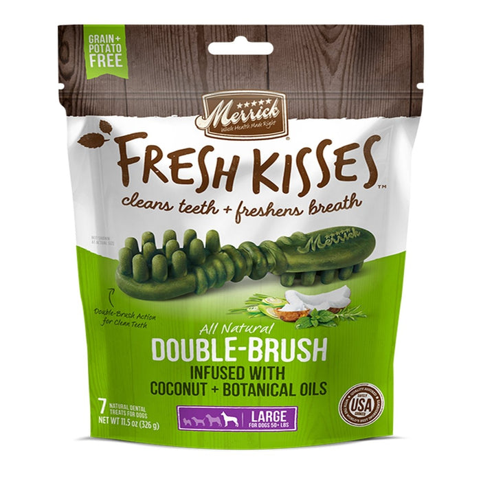 Merrick Fresh Kisses Coconut Oil For Large Dogs (70 Lbs) 11.7oz. - Petsplace.store