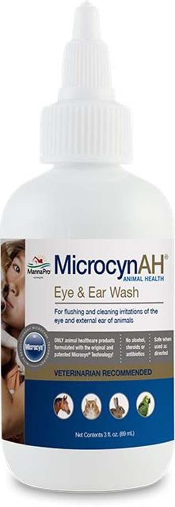 MicrocynAH Ear & Eye Wash 1ea/3 fl oz - Petsplace.store