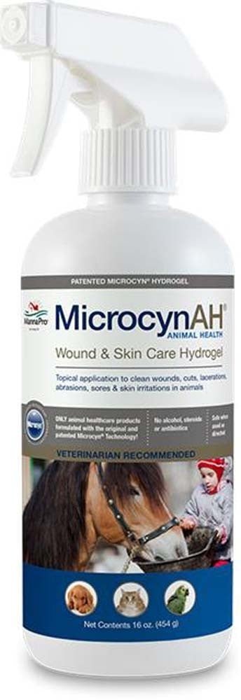 MicrocynAH Wound & Skin Care Hydrogel 1ea/16 oz - Petsplace.store