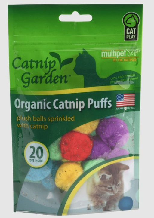 Multipet Catnip Garden Catnip Puffs 20ct.Bag - Petsplace.store