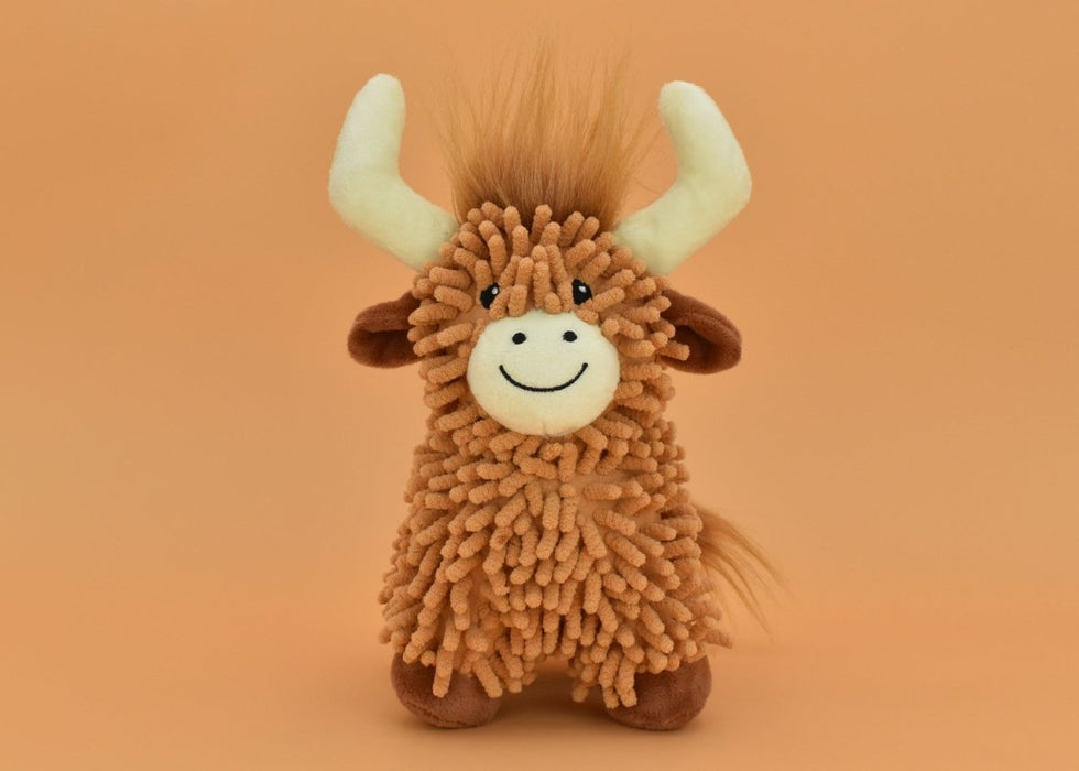 Multipet Floppy Highland Cow 10" - Petsplace.store