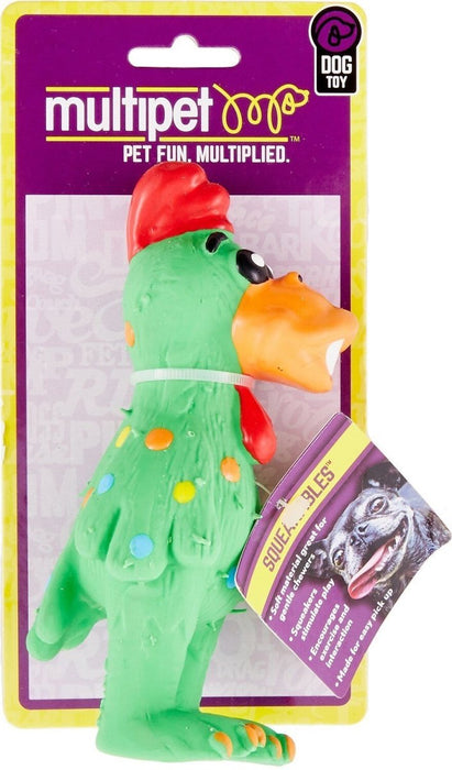 Multipet Globkens Chicken Dog Toy Assorted 1ea/Mini, 5.6 in - Petsplace.store