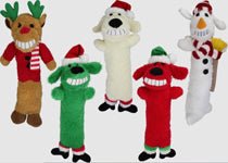 Multipet Holiday Loofa Dog Toys Assorted 1ea/12 in - Petsplace.store