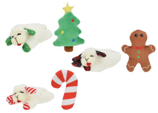 Multipet Lamb Chop® Holiday 2pk Cat Toy - Petsplace.store