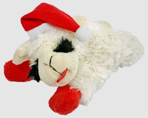 Multipet Lamb Chop W/ Santa Hat 6 Inch - Petsplace.store