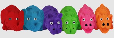 Multipet Latex Origami Pals Dog Toy Assorted 1ea/4 in - Petsplace.store