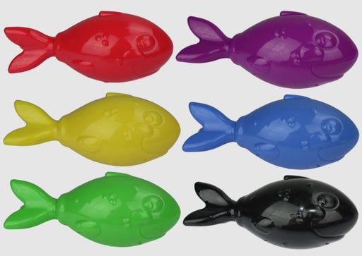 Multipet Lobberz Fish Squeak Throw Float Fetch Toy Assorted 1ea/7 in - Petsplace.store