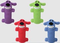 Multipet Loofa Dog Toy Assorted 1ea/Mini, 6 in - Petsplace.store