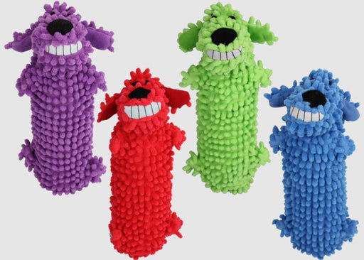 Multipet Loofa Floppy Water Bottle Buddies Dog Toy Assorted 1ea/11 in - Petsplace.store