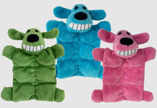 Multipet Minipet Loofa Squeaker Mat Dog Toy Assorted 1ea/6 in - Petsplace.store