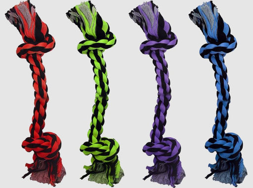 Multipet Nuts for Knots 2 - Knot Rope Dog Toy Assorted 1ea/9 in - Petsplace.store