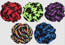 Multipet Nuts For Knots Dog toy Assorted 1ea/4 in - Petsplace.store