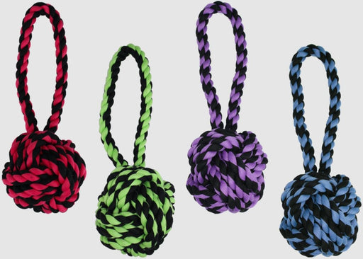 Multipet Nuts For Knots with Tug Toy Assorted 1ea/6 in - Petsplace.store