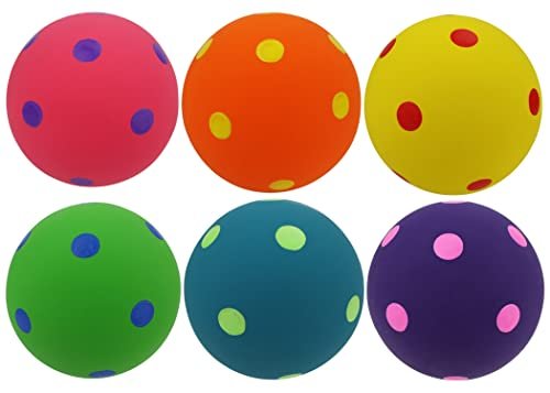 Multipet Polka Dot Balls 4 Inches Dog Toy 1each - Petsplace.store