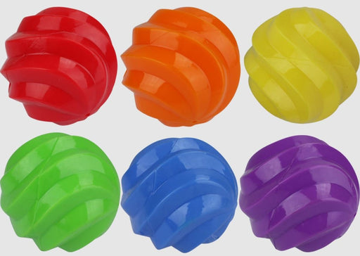 Multipet Spiral Balls Ball(Assorted) 4 Inch - Petsplace.store