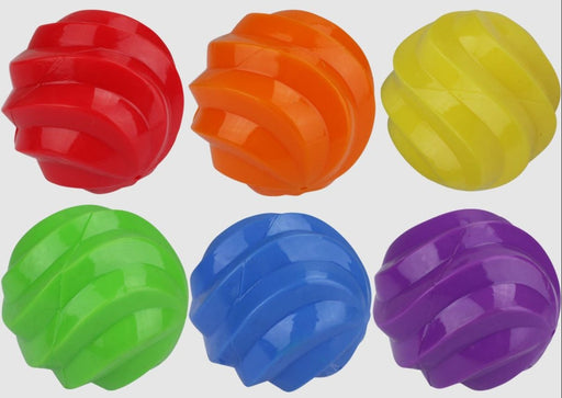 Multipet Spiral Balls Football(Assorted) 6.5 Inch - Petsplace.store