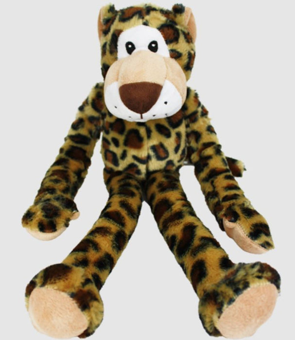 Multipet Swingin Safari Dog Toy Leopard Assorted 1ea/19 in - Petsplace.store