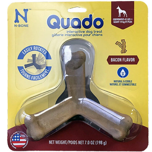 N - Bone Dog Quado Bacon Large - Petsplace.store