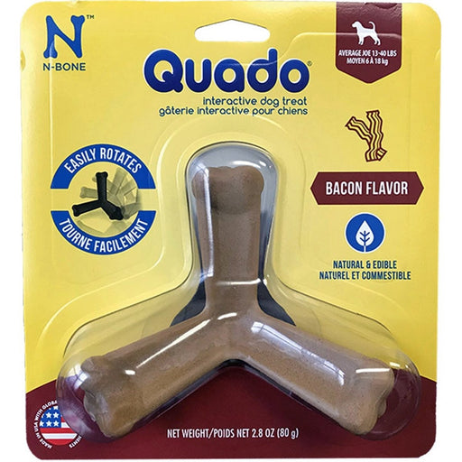 N - Bone Dog Quado Bacon Medium - Petsplace.store