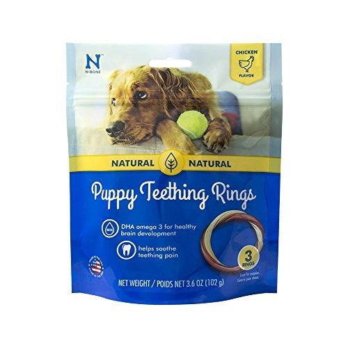 N - Bone Puppy Teething Rings Chicken 1ea/3.6 oz, 3 pk - Petsplace.store