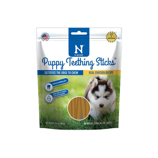 N - Bone Puppy Teething Sticks Chicken 1ea/3.74 oz, Regular - Petsplace.store