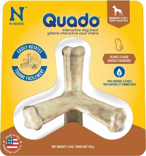 N - Bone Quado In Peanut Large - Petsplace.store