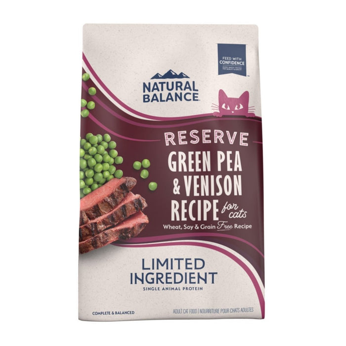 Natural Balance Pet Foods L.I.D. Reserve Dry Cat Food Green Pea & Venison, 1ea/8 lb - Petsplace.store